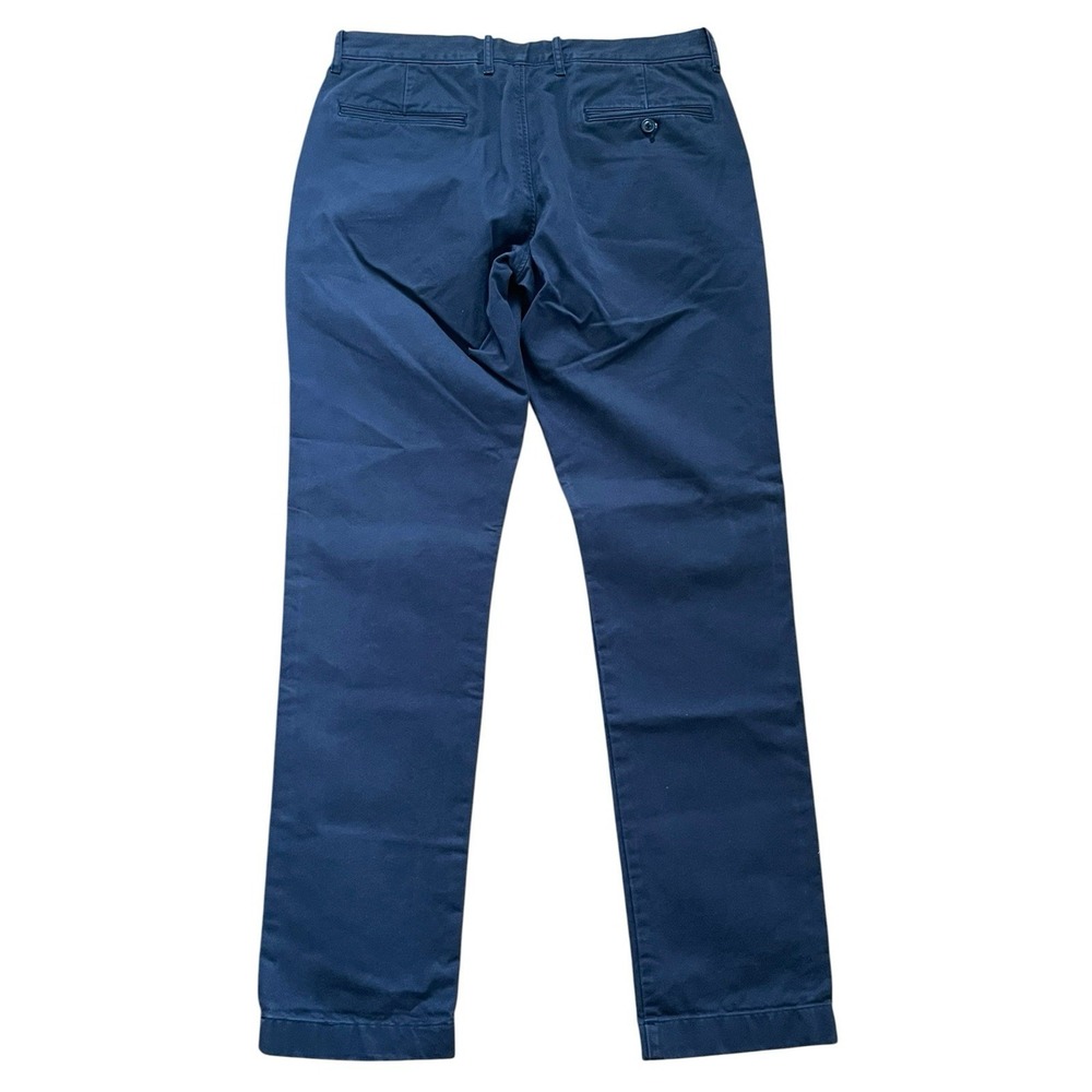 J Crew Oarsman Chino Pants Mens 32x32 Blue 770 Broken In Straight Fit Casual - Picture 3 of 7
